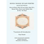 Seven 'shahs' of Sufi Poetry - Selected Poems: Mas'ud Shah, Shah Ni'mat'ullah, Shah Da'i, Qutub Shah, Shah Latif, Bulleh Shah & Nur 'ali Shah - Paperback