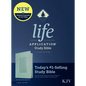 KJV Life Application Study Bible, Third Edition (Leatherlike, Floral Frame Teal, Red Letter) - Imitation Leather