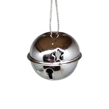 Jingle Bells (8 pack) - 50mm - Silver