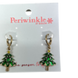 Christmas Tree with Crystals Earrings