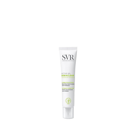 SVR Sebiaclear Active Gel 40ml - Skincare for Acne-Prone Skin, Dermatologically Tested