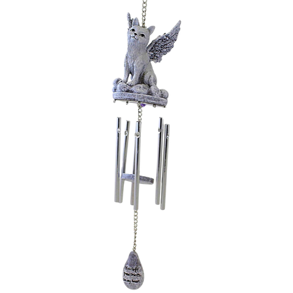 Angelic Cat Memorial Windchime – 17 Inch