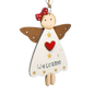 Christmas Heart and Star Angel Ornament