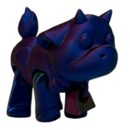 Barnyard Cow - Metallic Rainbow  Color