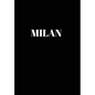 Milan: Hardcover Black Decorative Book for Decorating Shelves, Coffee Tables, Home Decor, Stylish World Fashion Cities Design - Hardcover
