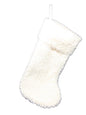 Super-Soft Acrylic Fur Stocking - 18 inch - White
