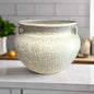 Extra Large Talavera Flower Pot | White Handmade Mexican Planter