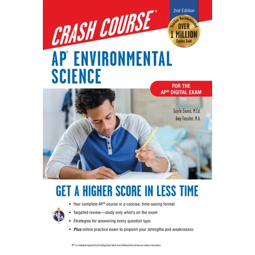 Ap(r) Environmental Science Crash Course, Book + Online: Get a Higher Score in Less Time - Paperback