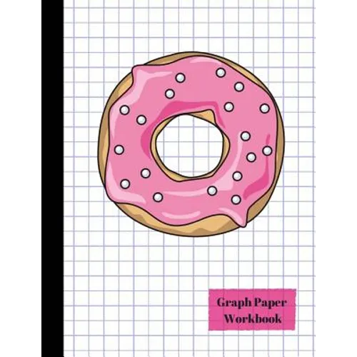 Pink Glazed Donut Quad 4x4 Graph Paper Workbook - Paperback