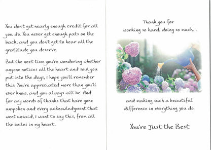 You Work So Hard And Do So Much - Greeting Card