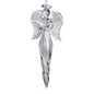 Angel Finial Glass Ornament - Holding a Heart