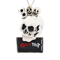 Wooden Halloween Ornament -  Skull