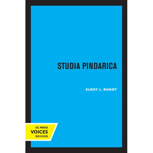 Studia Pindarica - Paperback