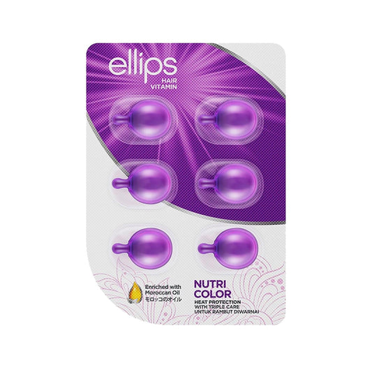 Ellips Hair Vitamin Capsules for Colored Hair - 6 Capsules | Nourishes & Protects Color Vibrancy