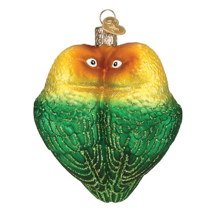 Love Birds Glass Ornament