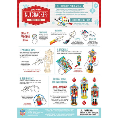 Nutcracker Mouse King Wood Paint Set