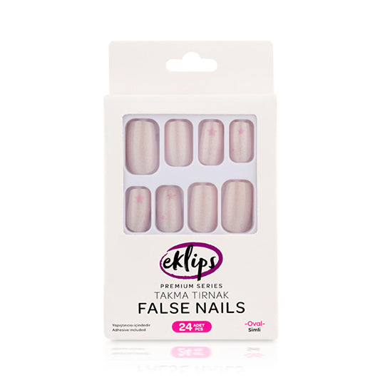 Eklips Artificial Nails, Press-on Nails for Salon-Quality Look at Home - Easy Application, Customizable Length & Shape