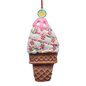Claydough Ice Cream Ornament - Vanilla