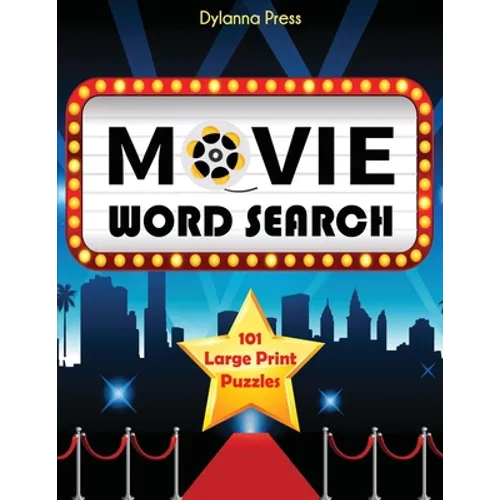 Movie Word Search: 101 Large Print Puzzles - Paperback