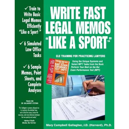 Write Fast Legal Memos Like a Sport(tm) - Paperback