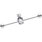 14G Clear Gem Juicy Pineapple Industrial Barbell 38mm