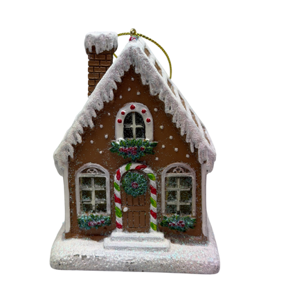 Gingerbread House Resin Ornament