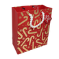 Candy Canes on Red Gift Bag -