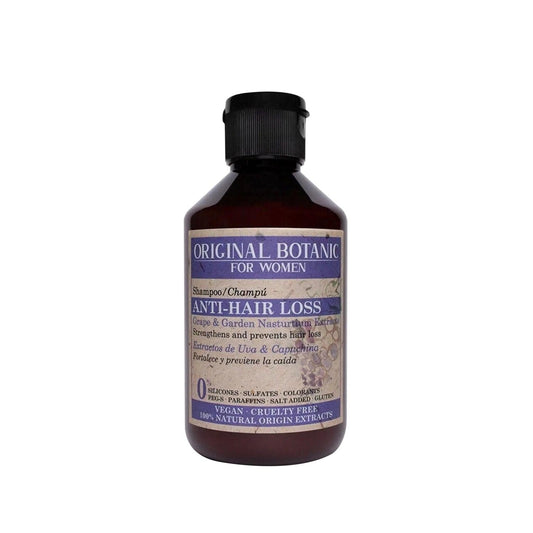 ORIGINAL BOTANIC Vegan Shampoo for Women Anti Hair Loss, Natural & Organic Hair Care - 250ml
