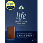KJV Life Application Study Bible, Third Edition, Large Print (Leatherlike, Brown/Mahogany, Red Letter) - Imitation Leather