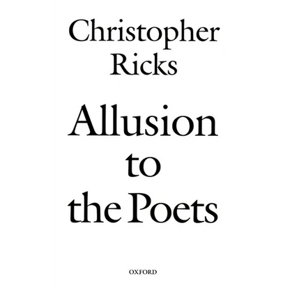 Allusion to the Poets - Paperback