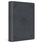 ESV Large Print Wide Margin Bible (Trutone, Slate Blue, Ornament Design) - Imitation Leather