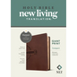 NLT Compact Giant Print Bible, Filament Enabled (Leatherlike, Mahogany Celtic Cross, Red Letter) - Imitation Leather