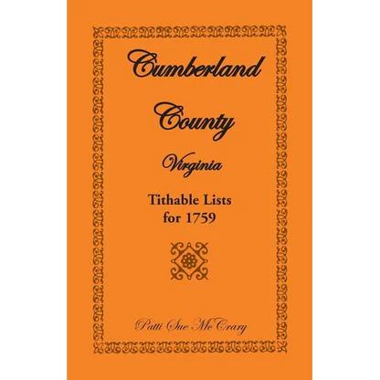 Cumberland County, Virginia Tithable Lists for 1759 - Paperback
