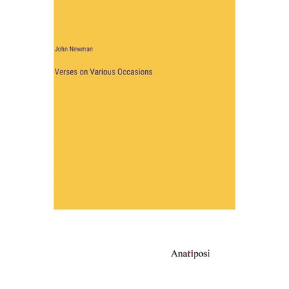 Verses on Various Occasions - Hardcover