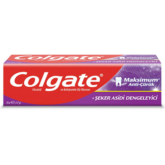 Colgate Maximum Anti-Cavity Toothpaste - Anti-Cavity Toothpaste with Sugar Acid Neutralizing Formula