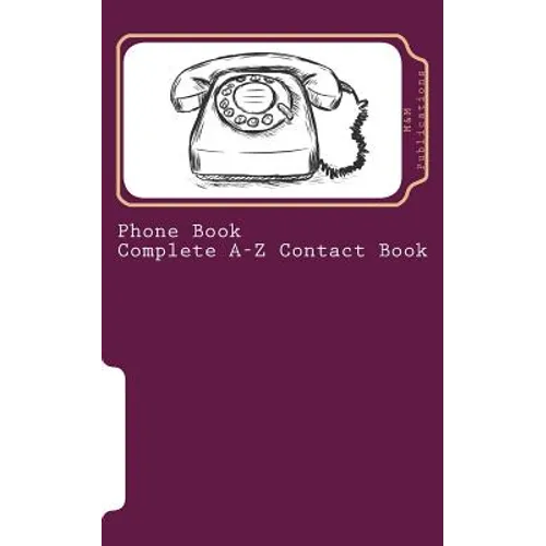 Phone Book - Complete A-Z Contact Book - Paperback
