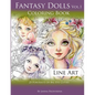 Fantasy Dolls Vol.1 Coloring Book Line Art: 25 Portraits of Big Eye Cuties - Paperback