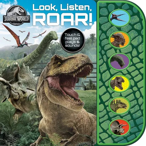 Jurassic World: Look, Listen, Roar! Sound Book - Board Book