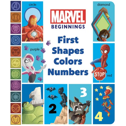Marvel Beginnings: First Shapes, Colors, Numbers - Board Book