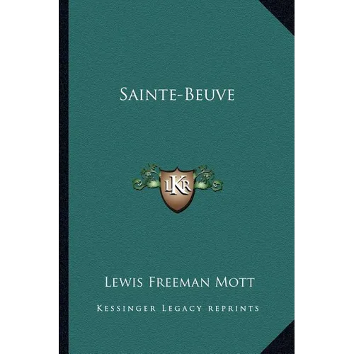 Sainte-Beuve - Paperback