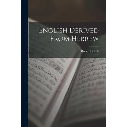 English Derived From Hebrew - Paperback