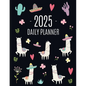 Llama Planner 2025: Cute 2025 Alpaca & Cactus Daily Organizer January-December (12 Months) Funny Farm Animal Agenda - Paperback