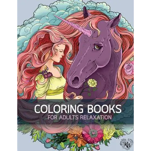 Big Book of Horse Flowers Decorative Adult Coloring Book: Anti stress Adults Coloring Book to Bring You Back to Calm & Mindfulness - Paperback