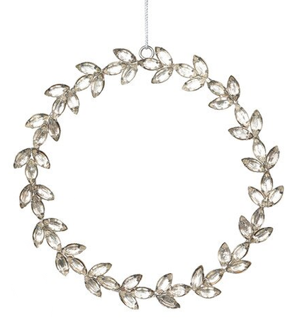 Rhinestone Wreath Ornament -