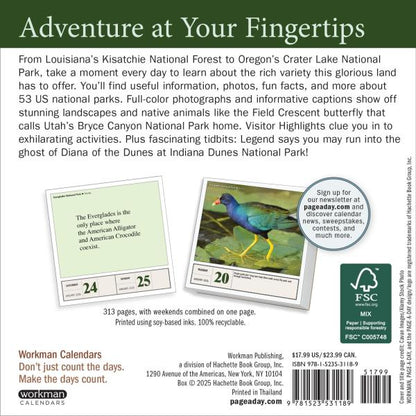 National Parks Page-A-Day Calendar 2026