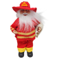 Heroic Firefighter Santa Figurine Ornament - 9 inches