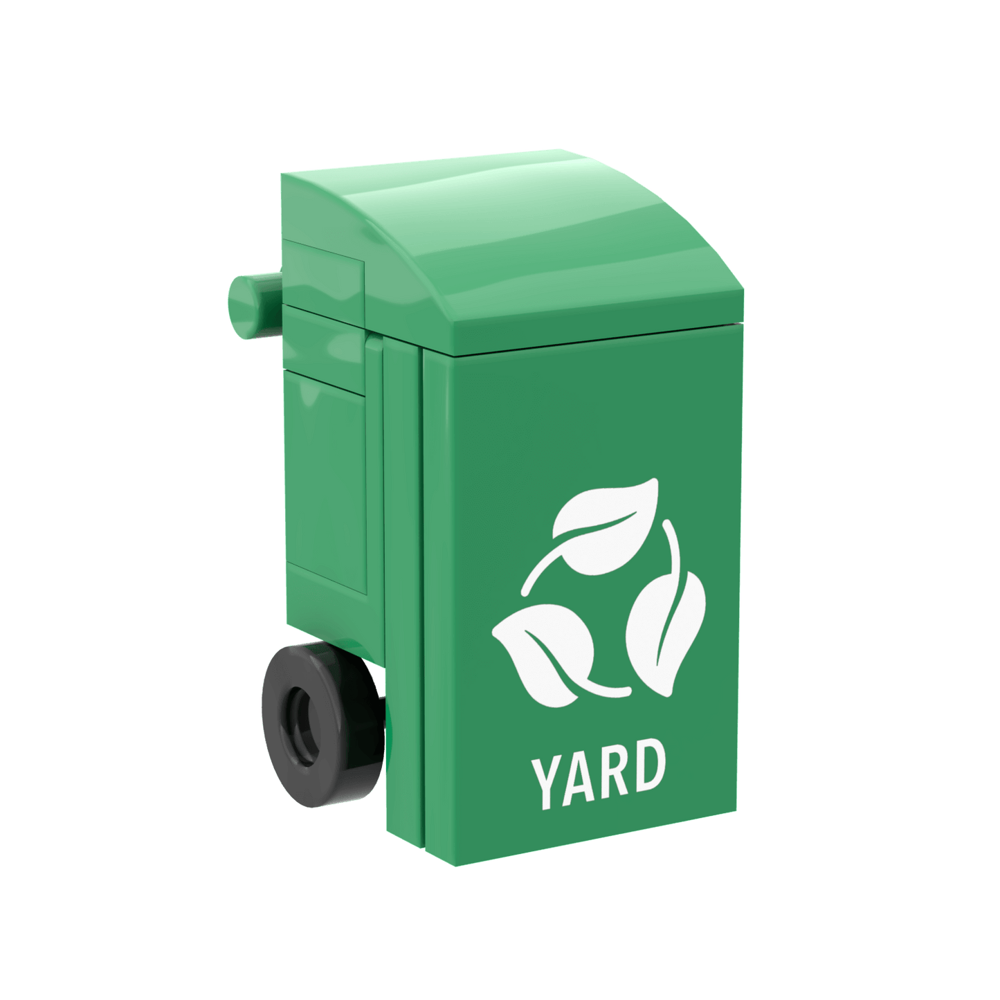 Yard Waste Bin - Mini Building Set - Custom Printed - Made Using LEGO® Parts