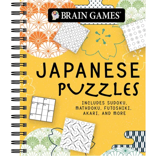 Brain Games - Japanese Puzzles: Includes Sudoku, Mathdoku, Futoshiki, Akari, and More! - Spiral
