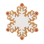Gingerbread Snowflake Ornament