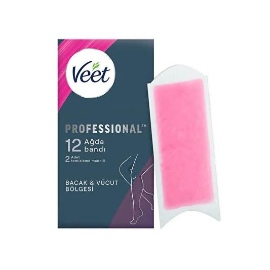 Veet Wax Strips for Hair Removal - Easy Gelwax Technology, Smooth Skin for Up to 28 Days